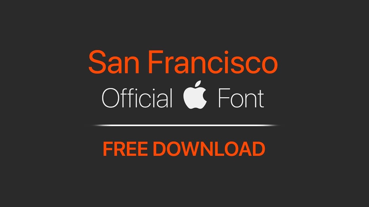 San francisco font download windows 7